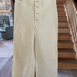 Madewell Wide Leg Crop Canvas Jeans